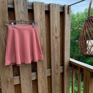 Xhilaration Striped Skater Miniskirt